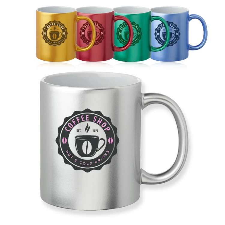 11 oz. Metallic Ceramic Mug 1