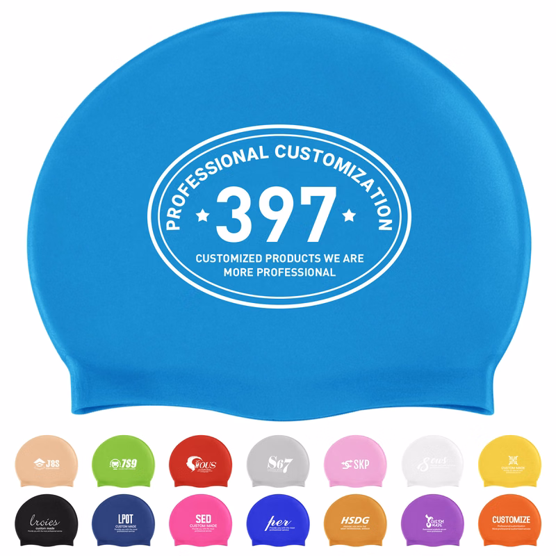 Adult Waterproof Silicone Swimming Cap