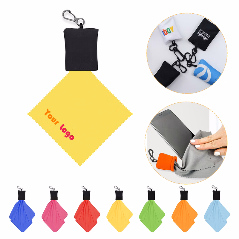 Microfiber Cleaning Cloth With Carabiner