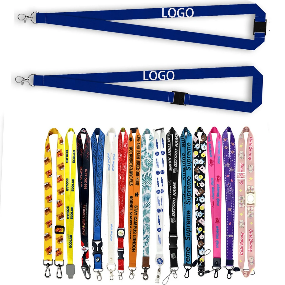Light Metal Clip Lanyard 1