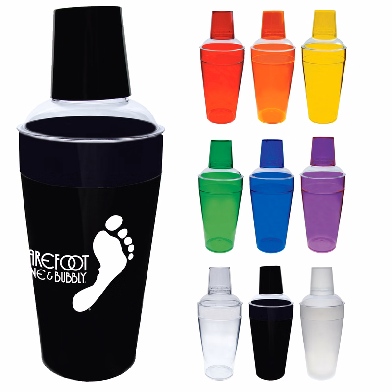 20oz 3 Piece Plastic Cocktail Shaker
