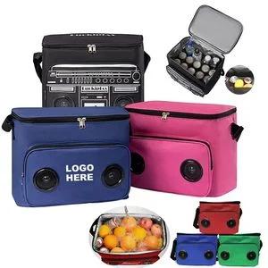 Insulated Tote Beach Cooler Bag with Built in Speakers 1
