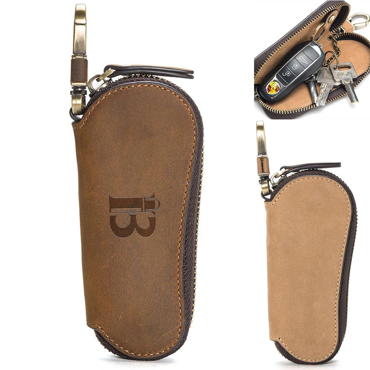 Genuine Leather Multifunctional Universal Motors Key Pack 1