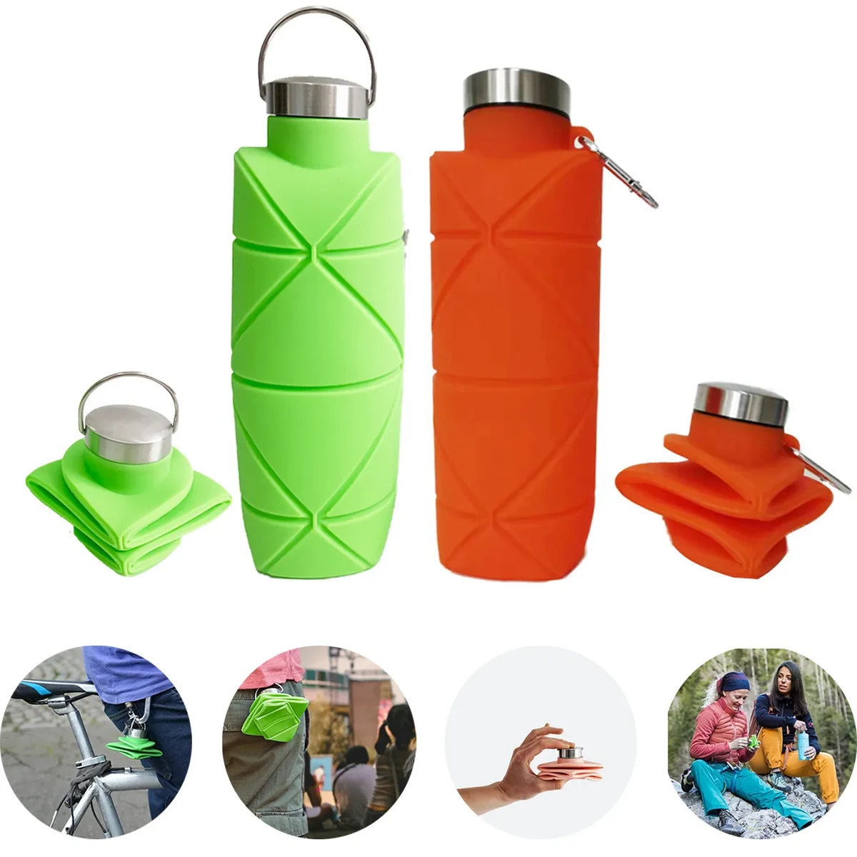 Outdoor Sports Silicone Folding Kettle 1
