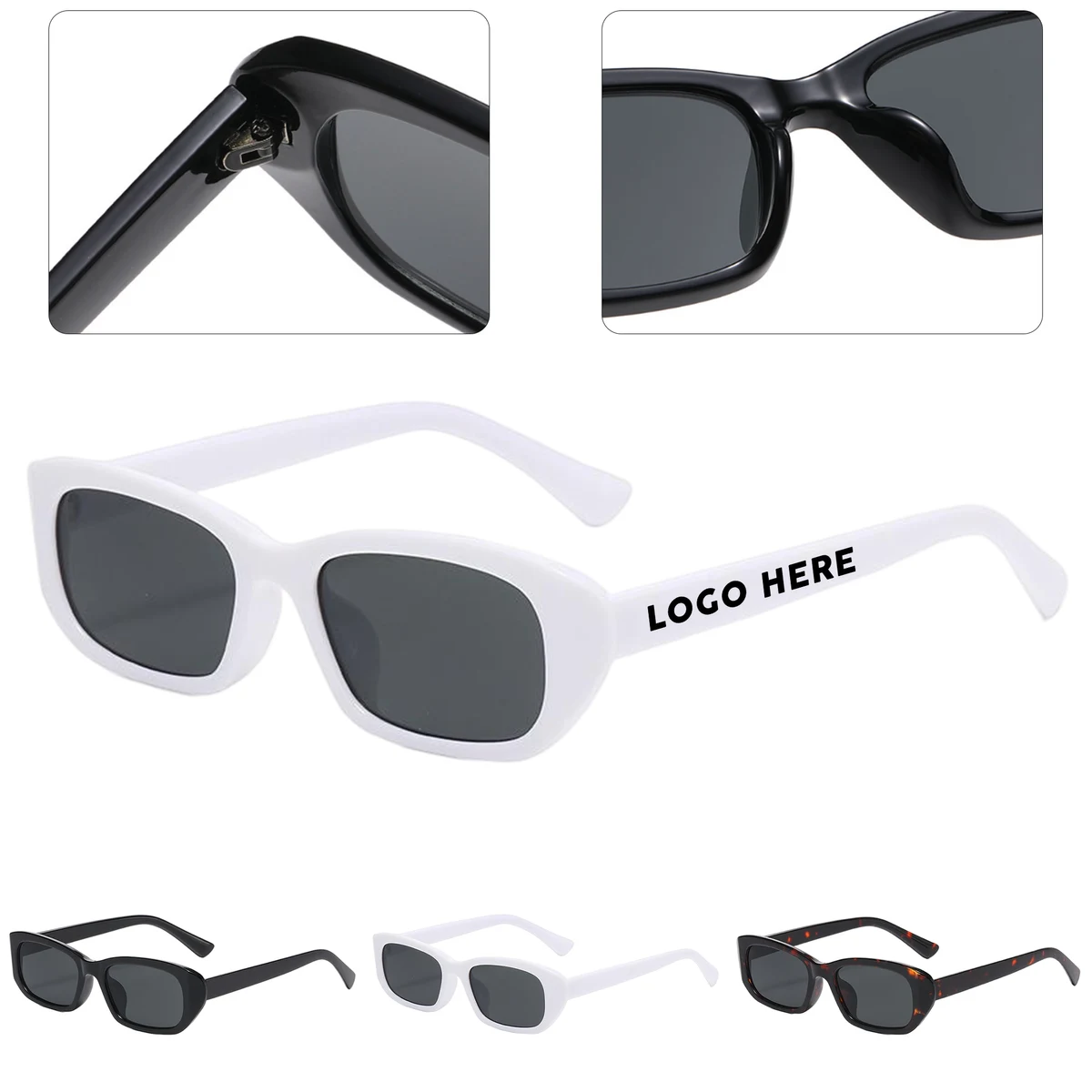 Trendy Narrow?Frame PC Sun Glasses 1