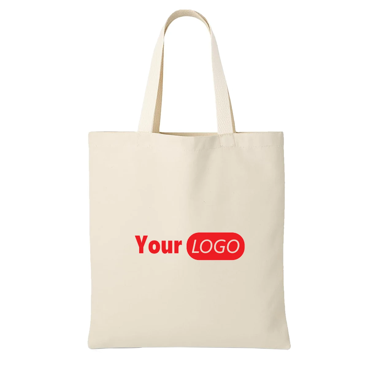 Classic Canvas Market Tote Bag, custom tote bag with logo imprint 1