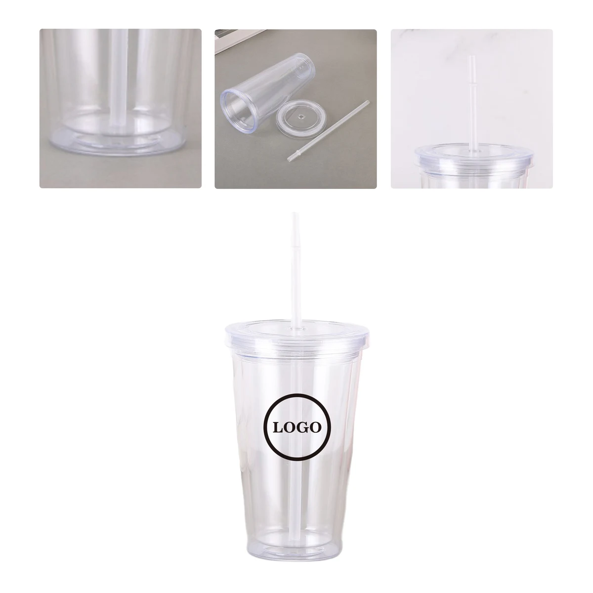 MOQ50 Custom 15oz Transparent Sports Water Bottle 1