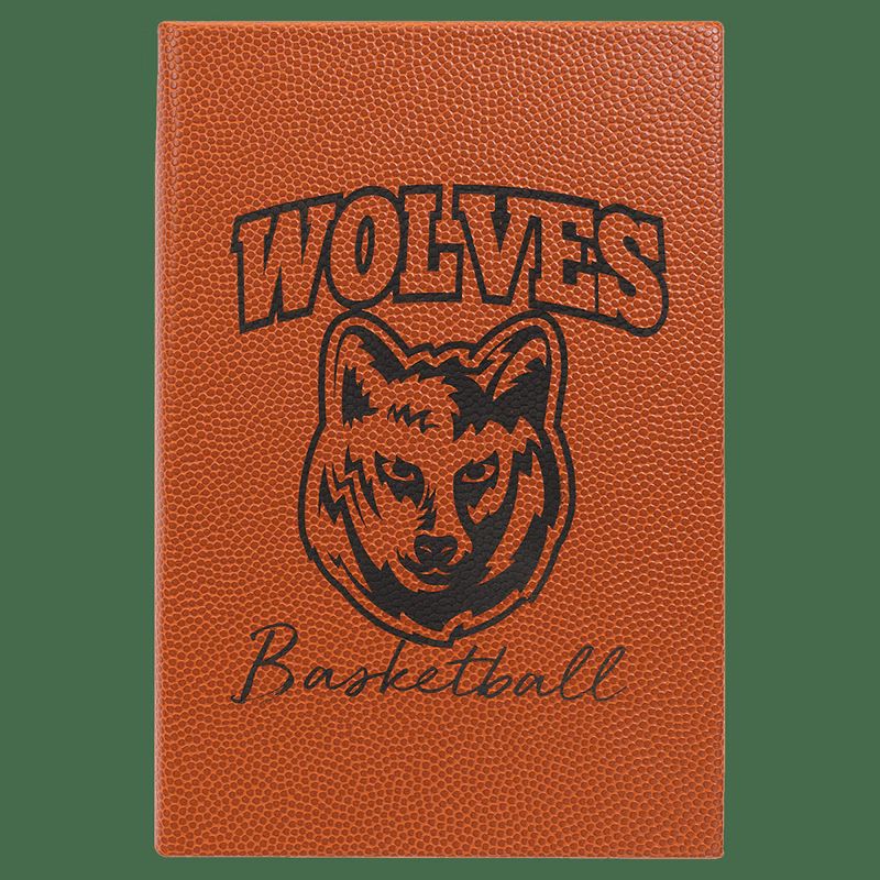 5.25" X 8.25" Laserable Leatherette Journal With Lined Notepad