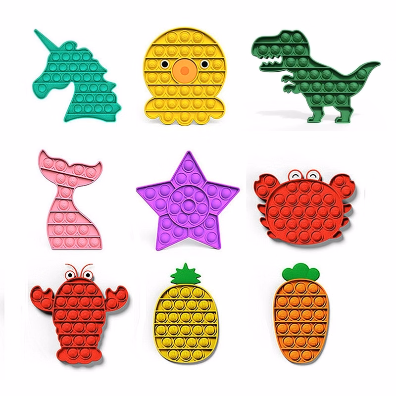 Various Shaped Push Pop Buddle Fidget Toy
