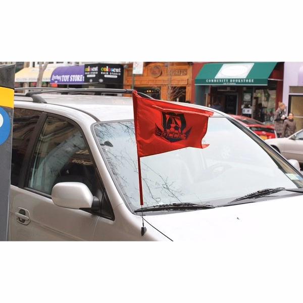 Screen Sublimation Antenna Flags with Sleeves - ePoly 1 Ply