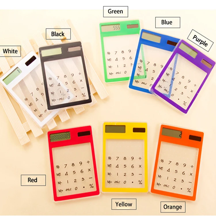 Multifunction Solar Power Transparent Touch Screen Calculato 1