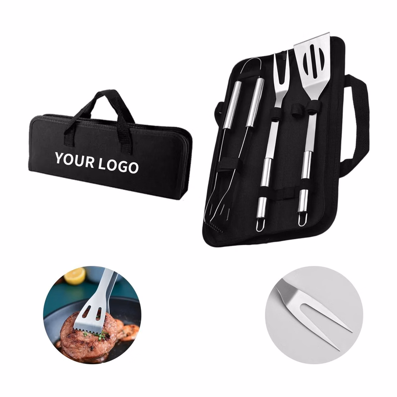 Grill Tool Kit in Storage Case for Outdoor Cooking