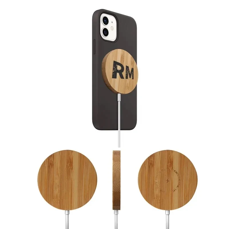Bamboo Wireless Magnetic Charger 1