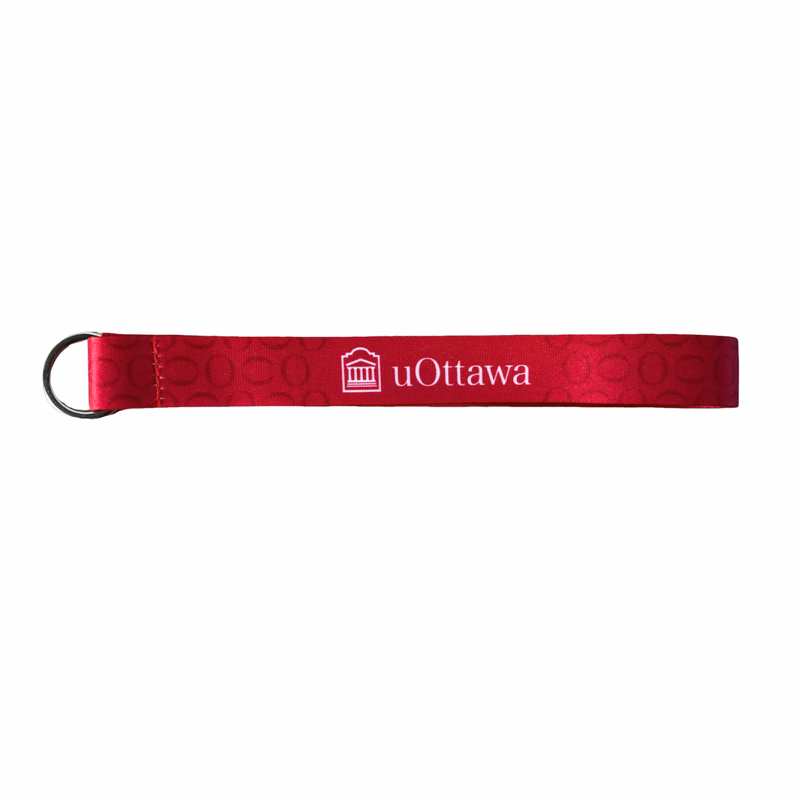 Full Color Wrist Lanyard With Keyring