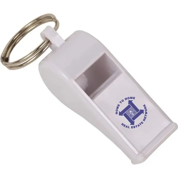 Plastic Whistle Keyring 1