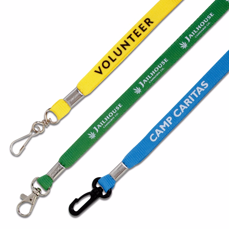 1/2" Eco-Friendly Flat Polyester Lanyard