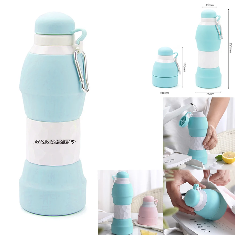 Silicone Foldable Water Bottle - 20 Oz 1