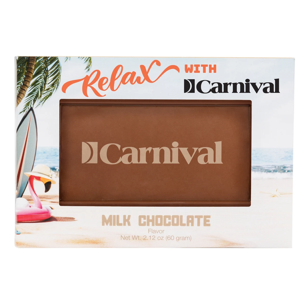 Rectangle Etched Milk Chocolate Bar- Window Box 1