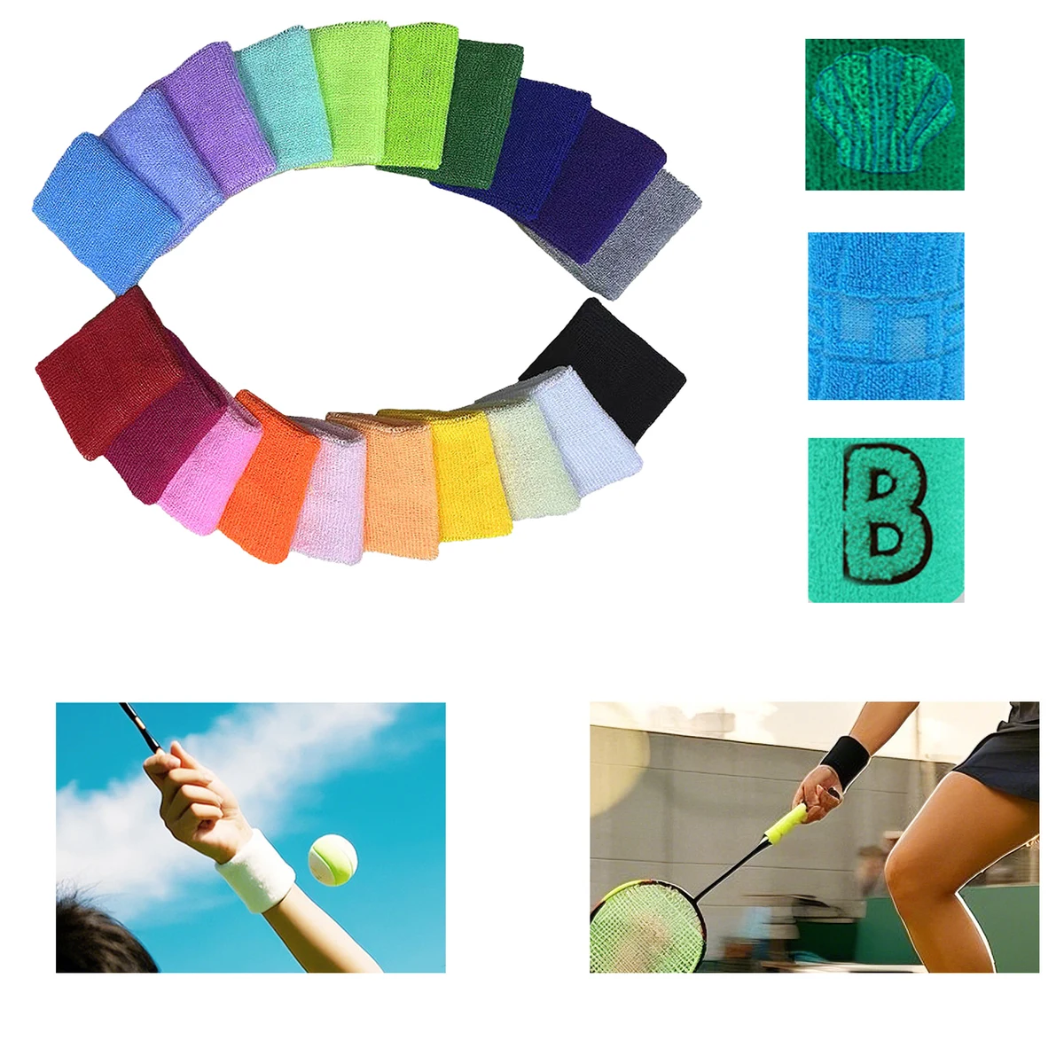 MOQ 50 Sweat-absorbing Towel Wrist Guard 1