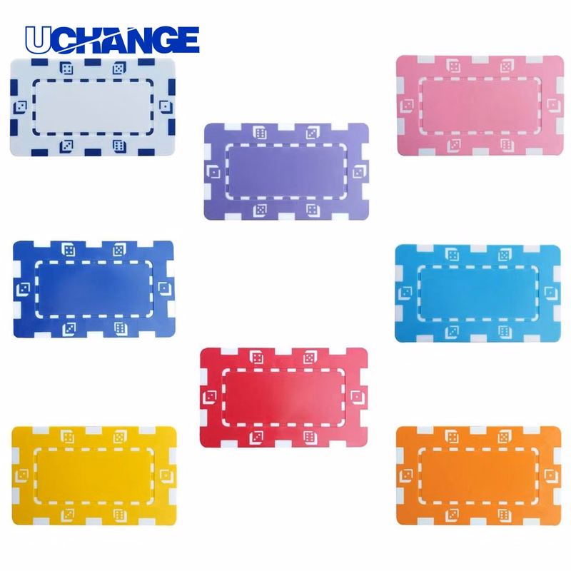 Abs Rectangular Poker Chips for Gaming
