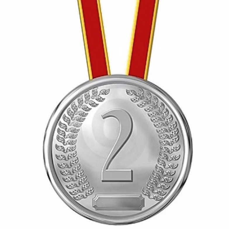 Customized Shiny Silver Plated Solid Iron Medal