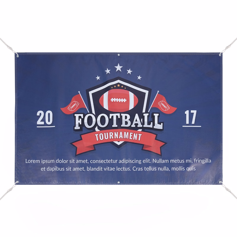 Full Color 3' X 5' DIY 13 Oz. Vinyl Banner With Grommets