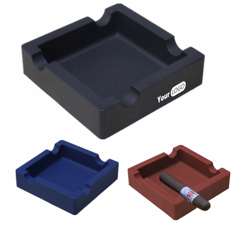 MOQ50 Durable Silicone Ashtray for Cigars