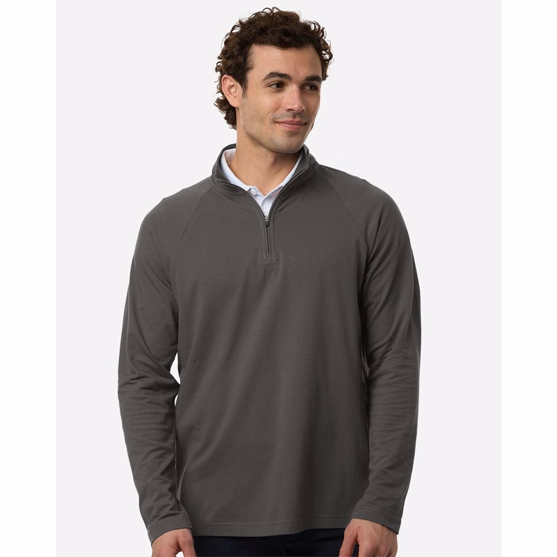 Men's Seaton Pebble Textured Quarter-Zip Pullover - DG402