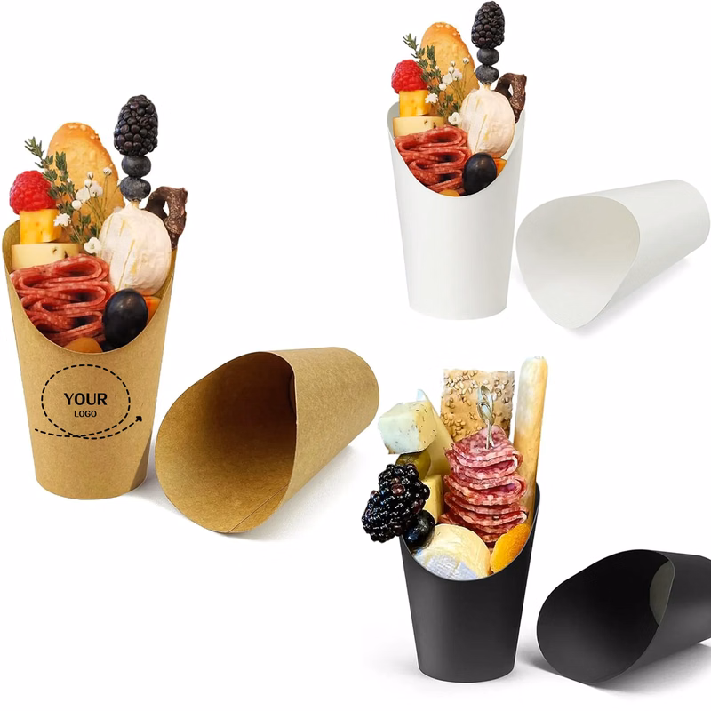 French Fries Cup Holder ForBirthday Parties Printed Logo