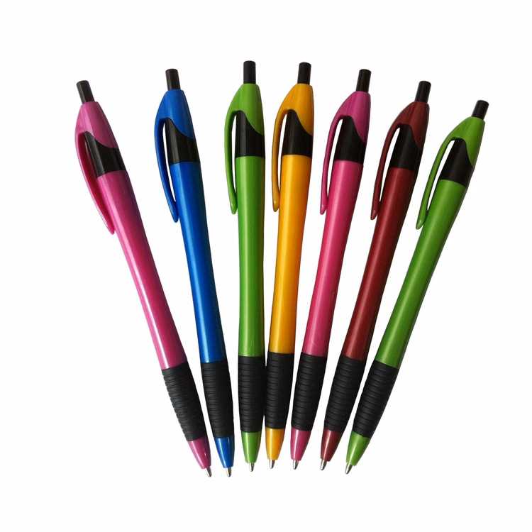 SM00083 - Click Action Ballpoint Pen With Black Soft Grip