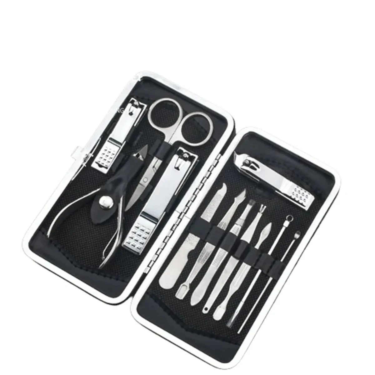 Manicure Pedicure Kit Nail Clippers 12pcs with Travel Case 1