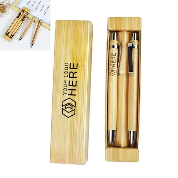 Promotional Bamboo Pen gifts set 1