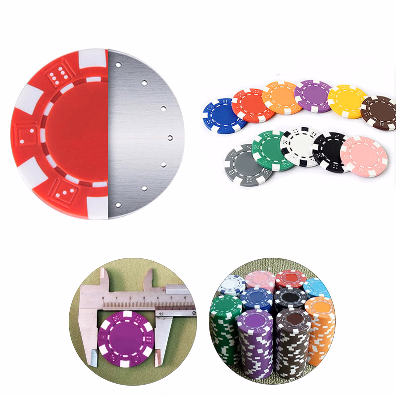 ABS Dice Striped Poker Chips 11.5 gram