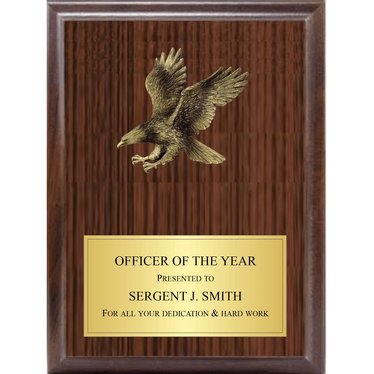 5" Eagle Landing On Plaque 1