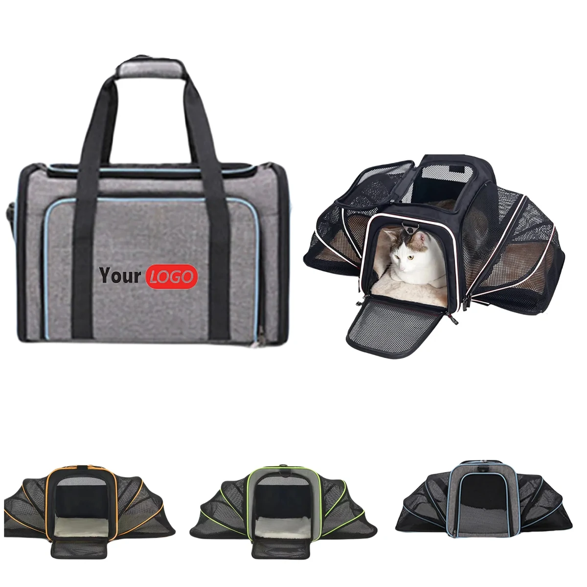 Folding Breathable Travel Pet Carrier Tote Bag MOQ20 1