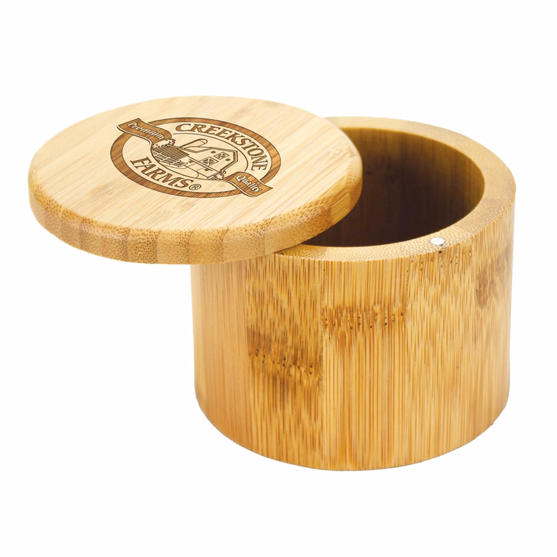Round Salt Box with Magnetic Swivel Lid