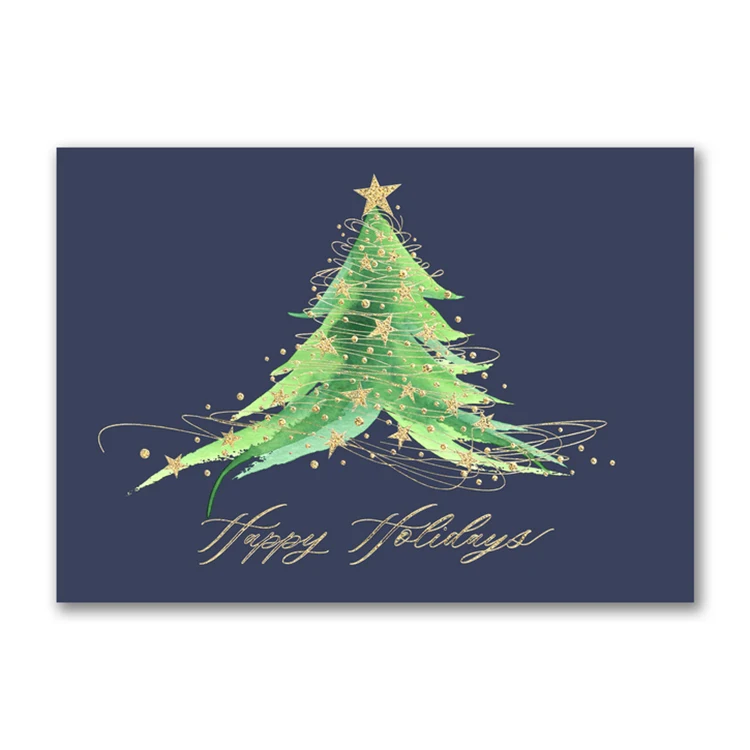Celestial Tree Holiday Card 1