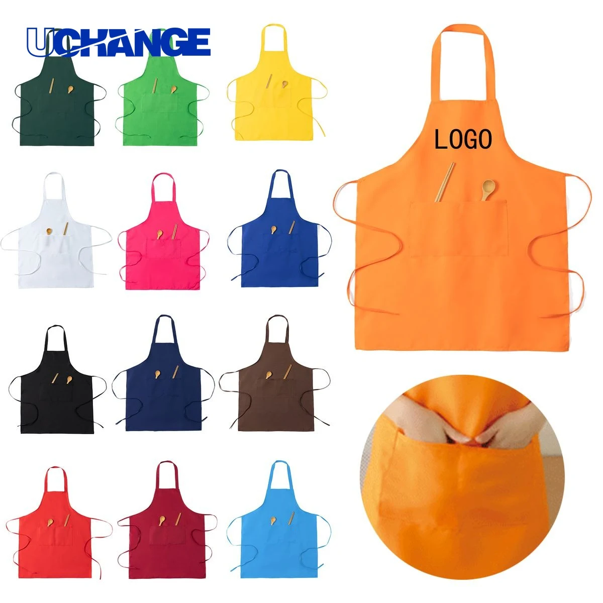 Custom Promotional Logo Kitchen Catering Apron Workwear 1