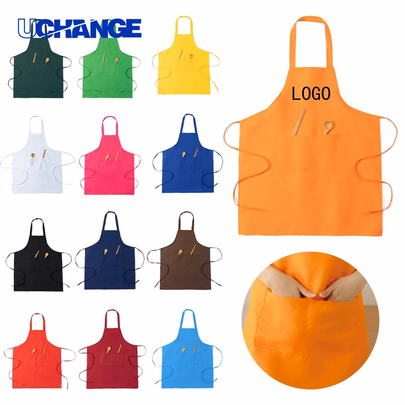 Custom Promotional Logo Kitchen Catering Apron Workwear