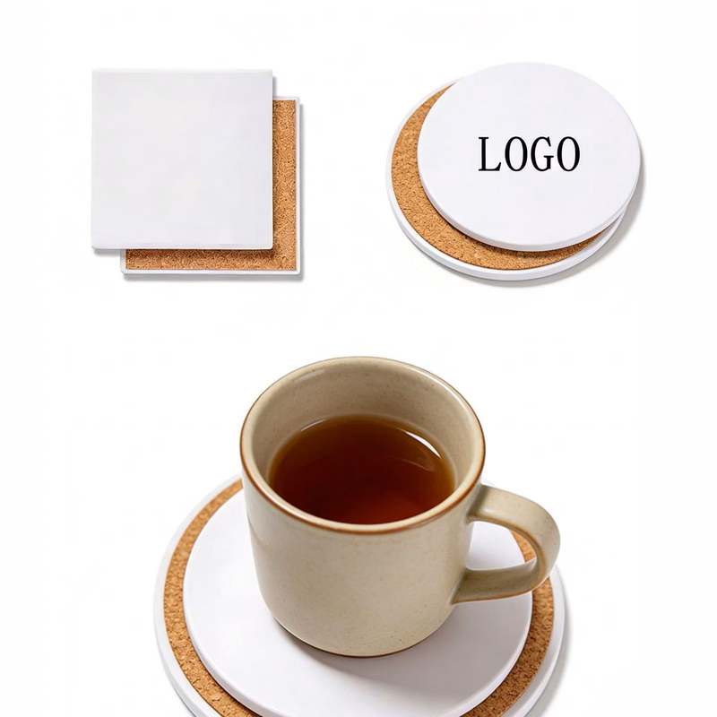Ceramic Bisque Coaster Round Square Bath Cup Mat