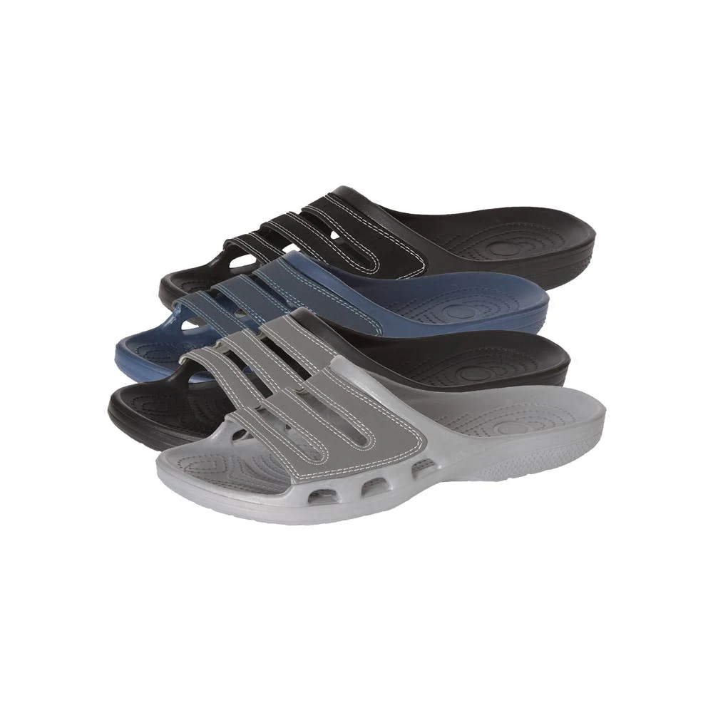 Men's Slide Sandals - Suede Detail Sizes 7-12 1