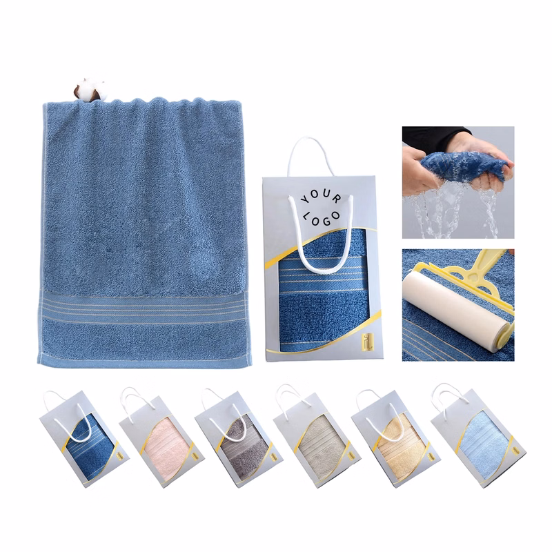 Pure Cotton Towel Gift Set in Elegant Box for Premium Giftin