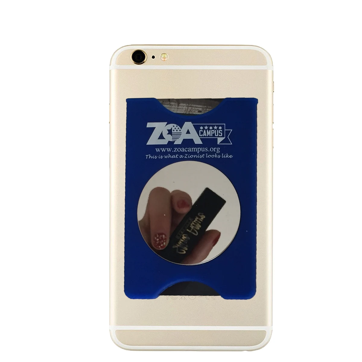 Silicone Phone Wallet with Mirror 1