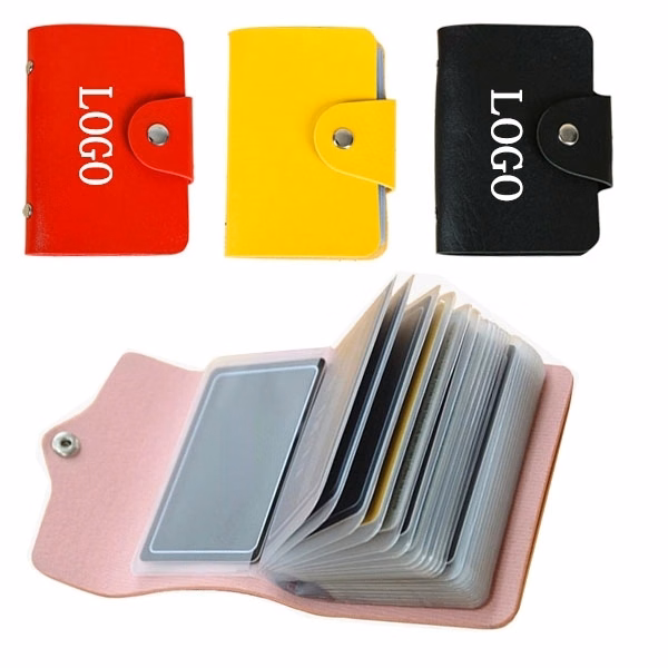 PU 24 Card Slots Holder