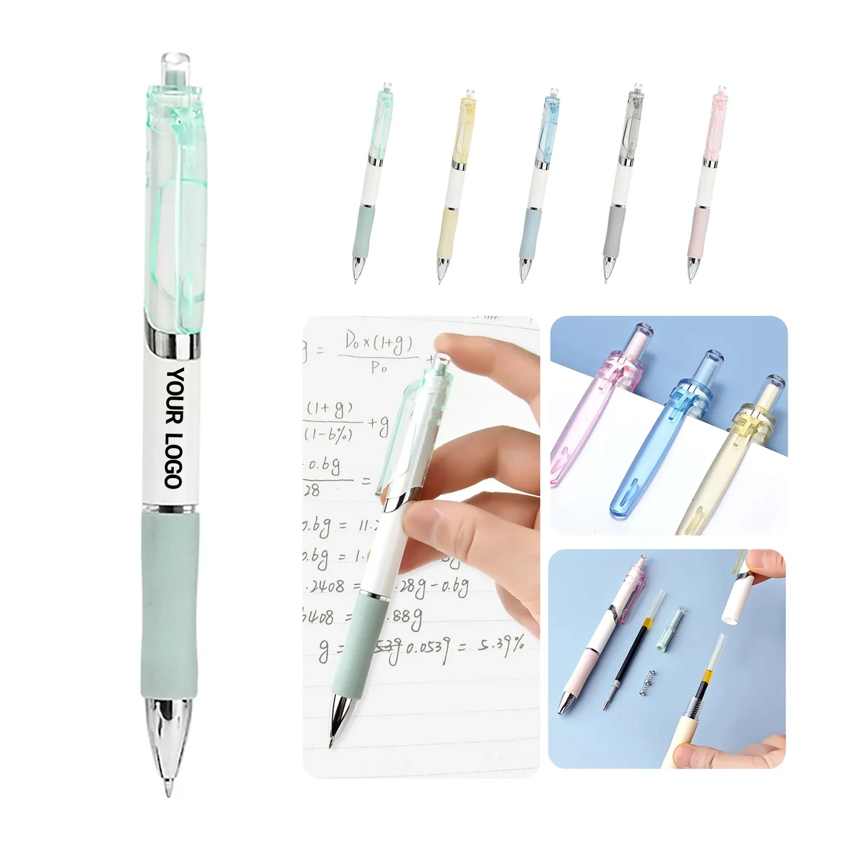 Stylish Morandi Macaron Pen with Replaceable Cartridge 1