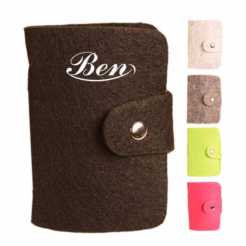 Colored Felt Card Holder