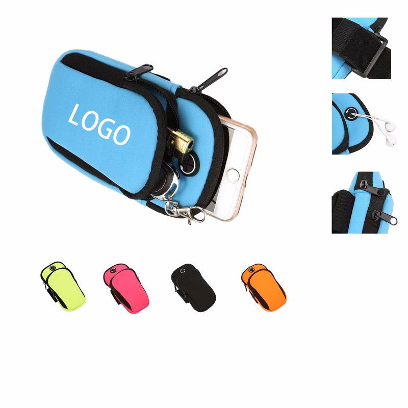 Sport Neoprene Armband Phone And Earphone Case