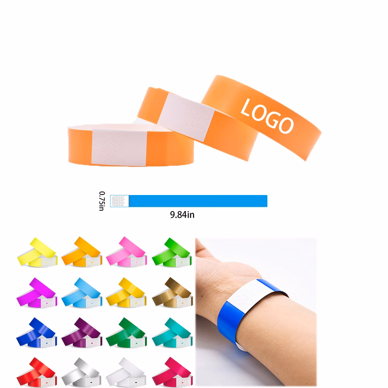Solid Color Waterproof Kids Party Wristbands