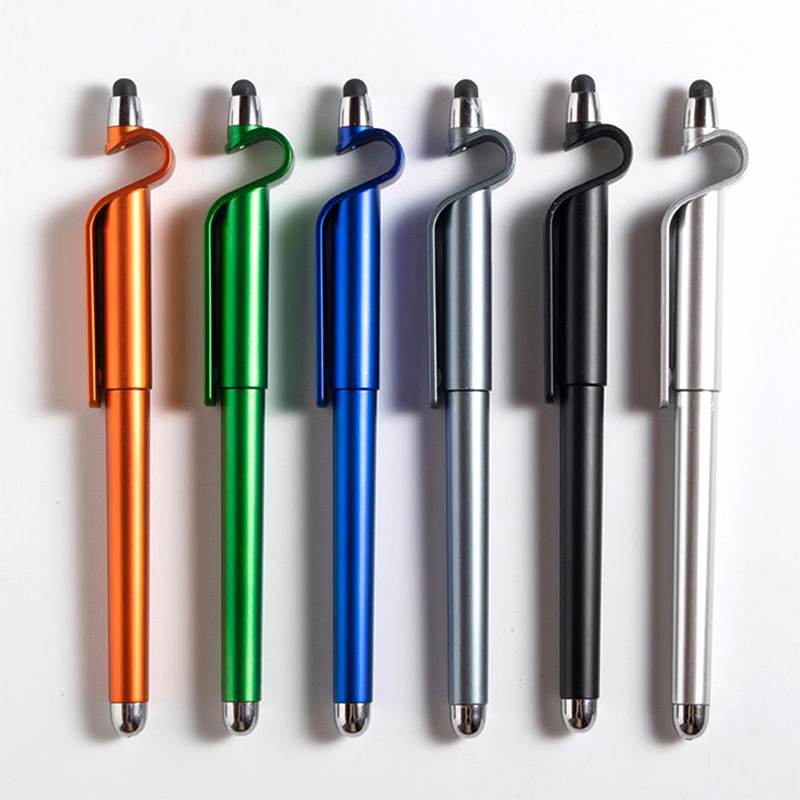 0.5mm multifunctional business pen touch control sign pen phone stand