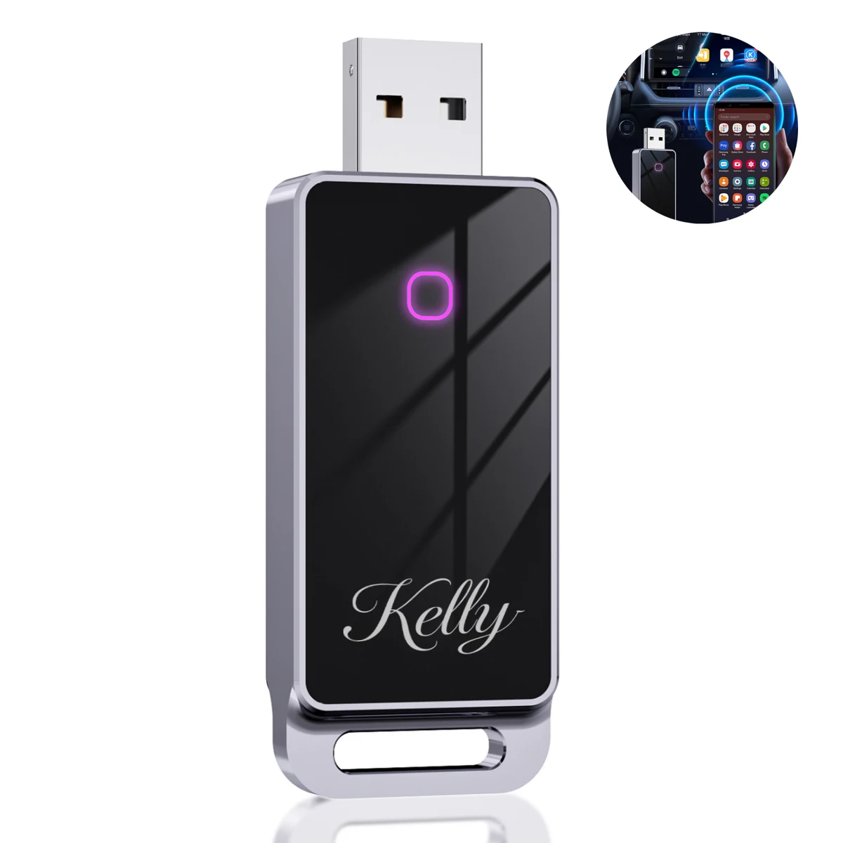 Vehicle USB Wireless CarPlay Adapter 1